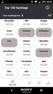 Top Tags for Instagram Likes android App screenshot 3